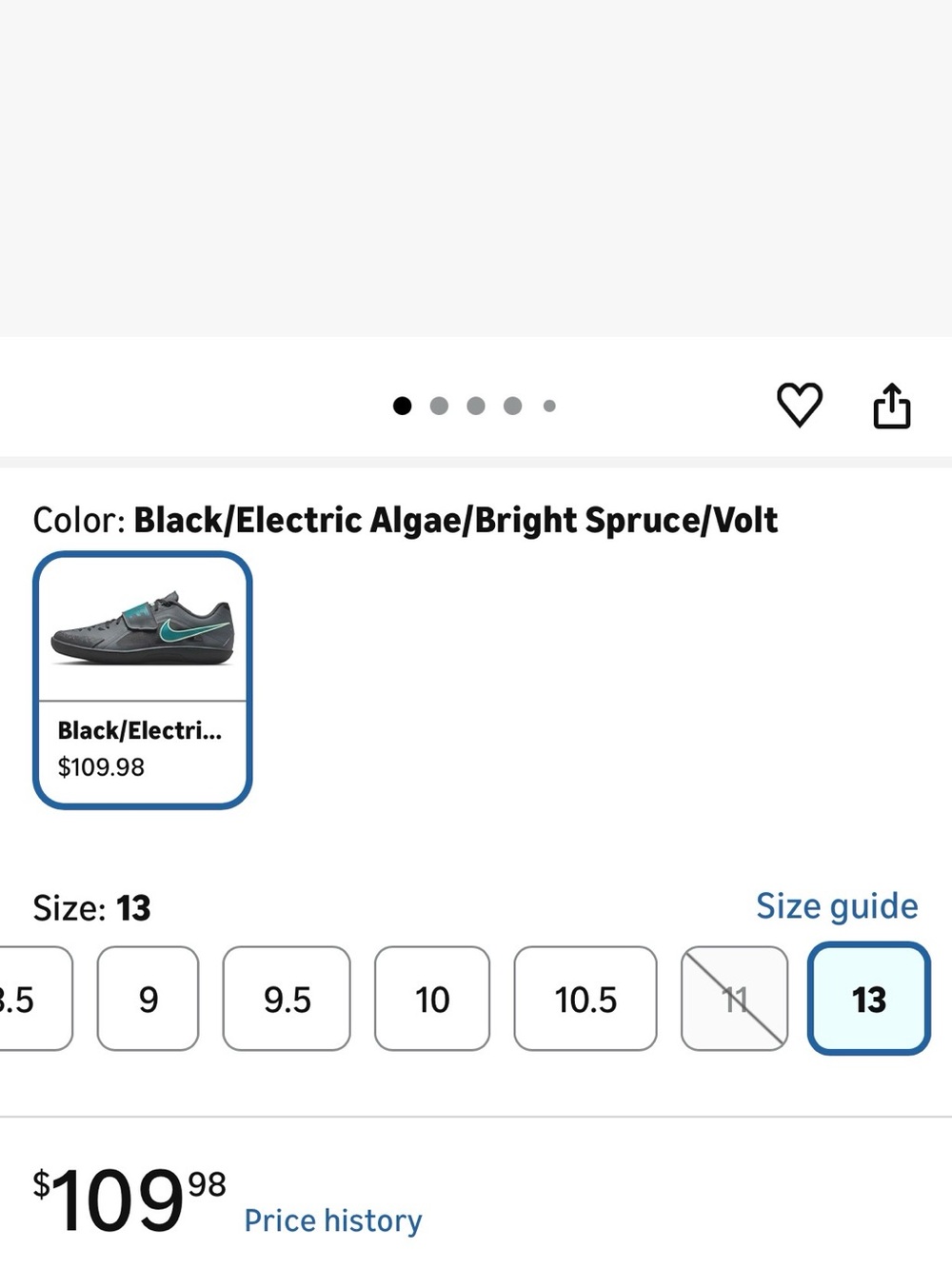 Nike Gray Training Sneakers with Teal Accents - Picture 4 of 4